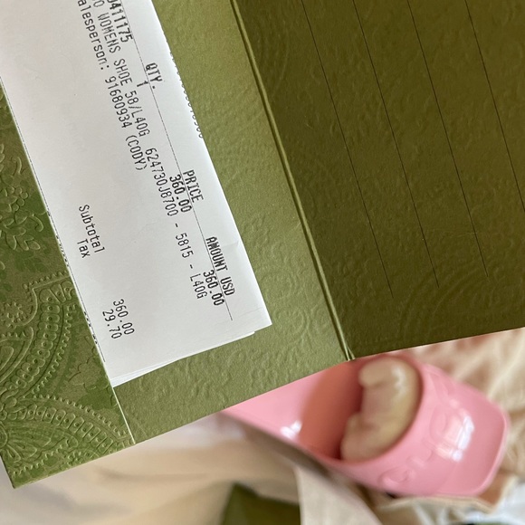 Size 40 (10) Pink Gucci Sandals - Picture 4 of 4